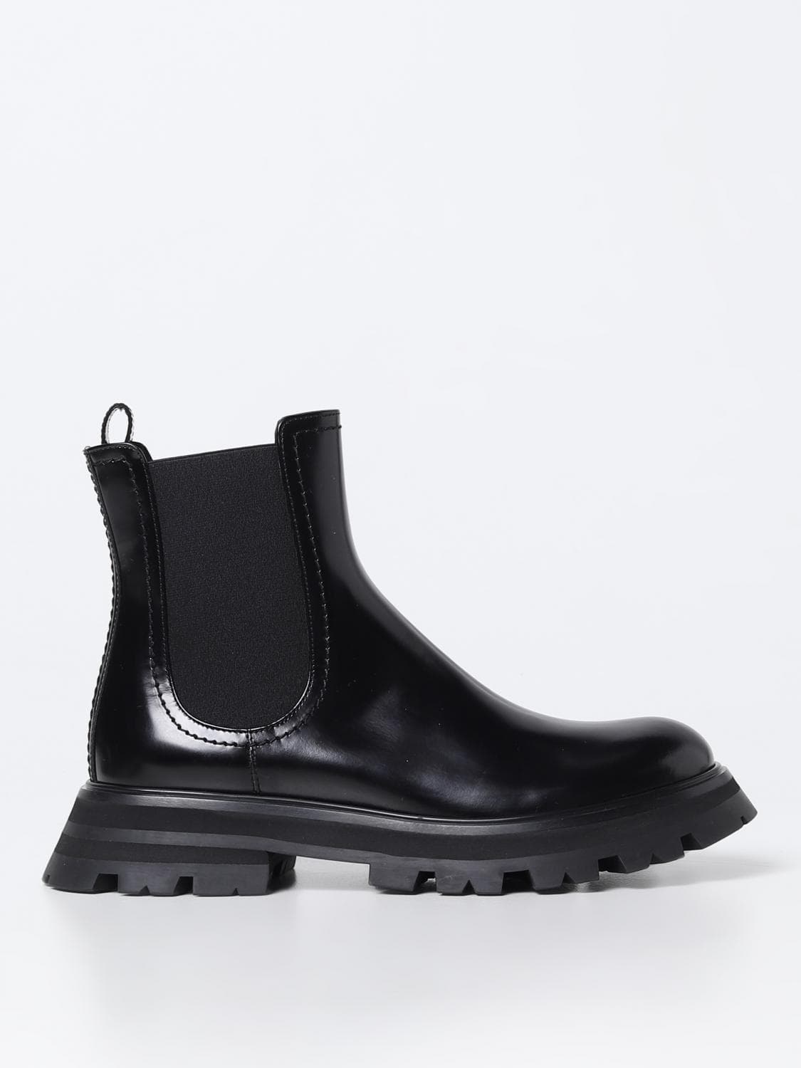 Mcqueen ankle boots in brushed leather