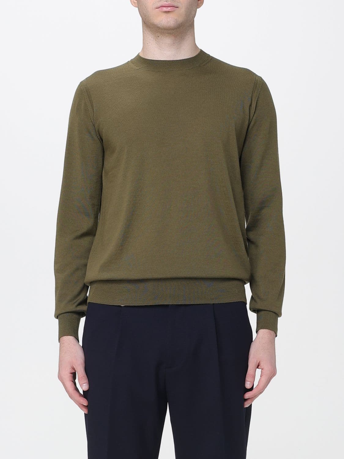 Paolo Pecora Sweater Men color Kaki