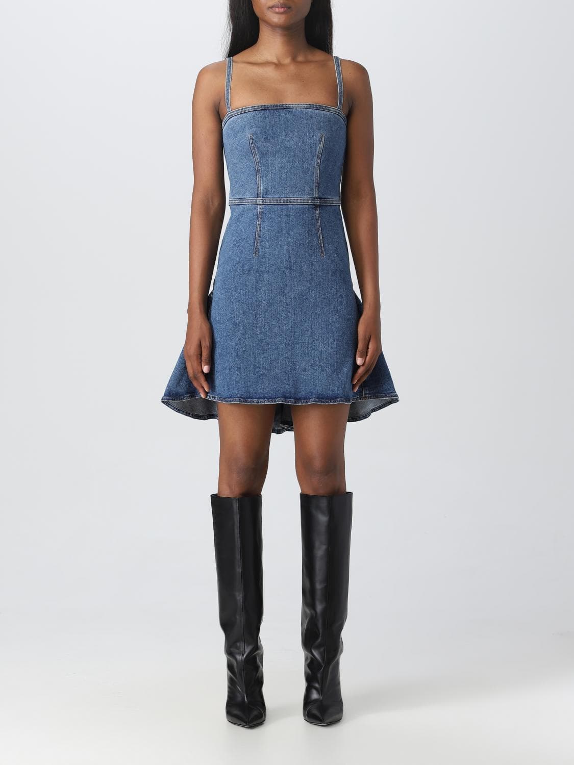 Mcqueen dress in denim