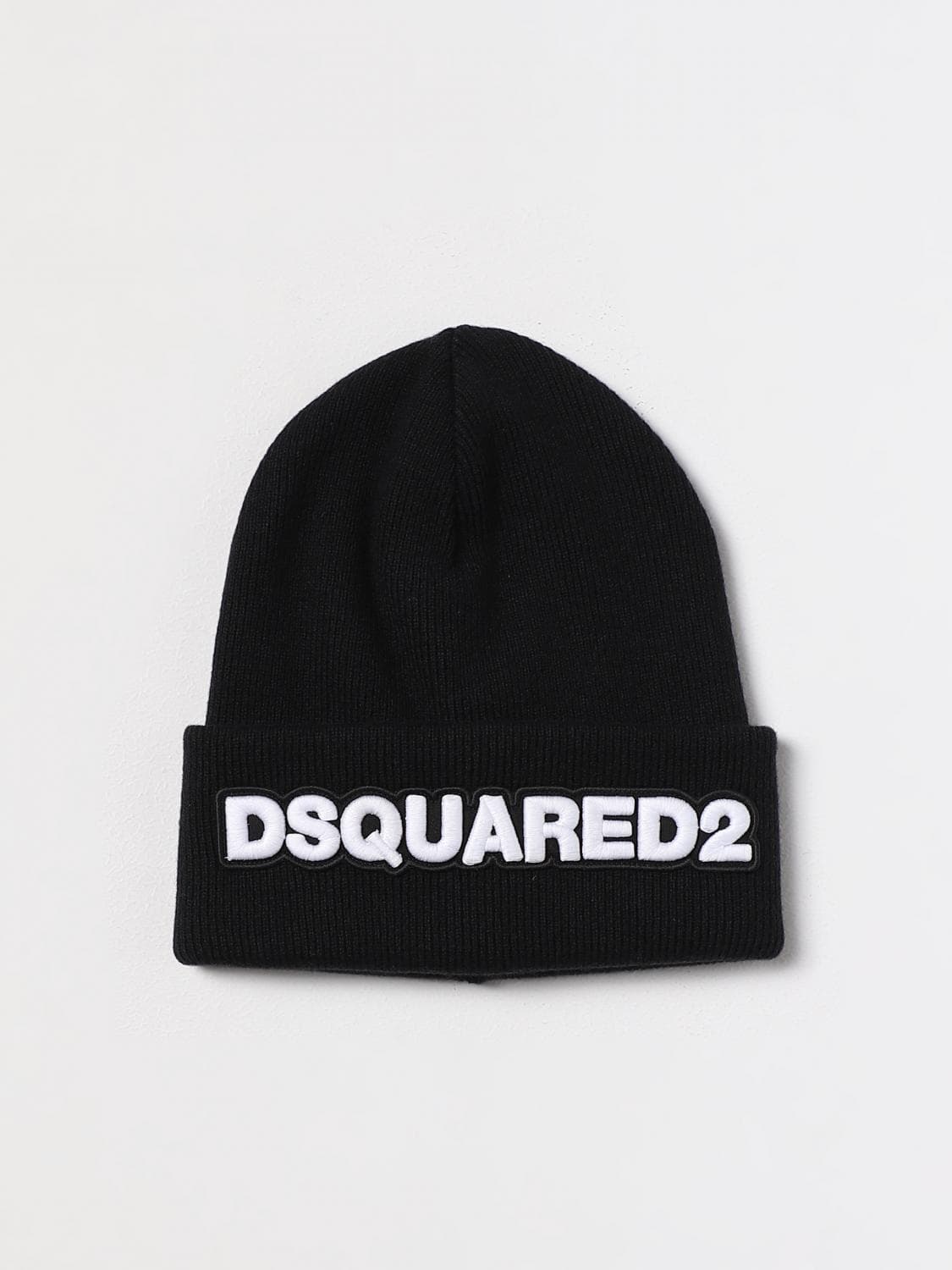 Dsquared2 Wool Hat with Embroidered Logo