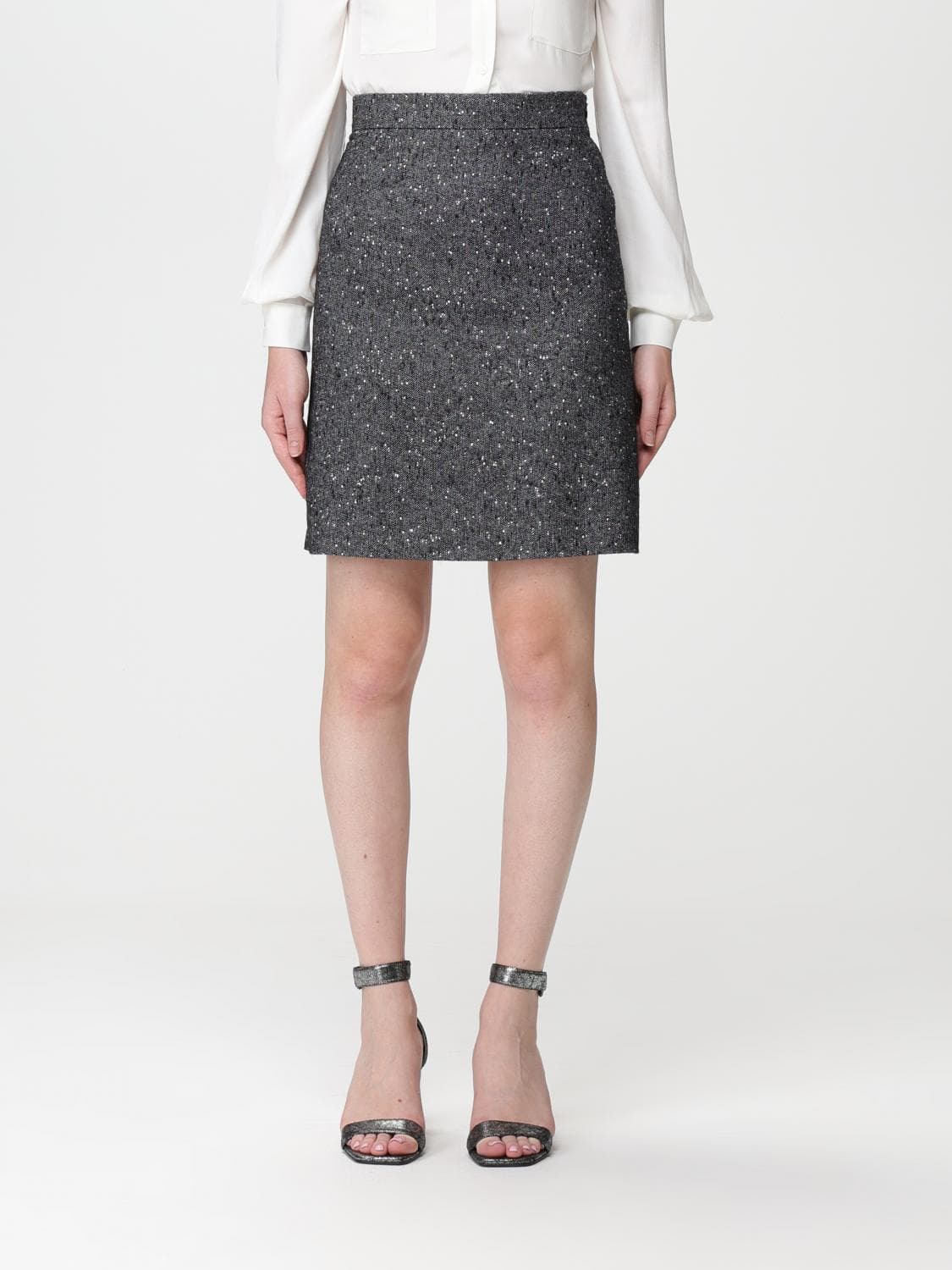 Boss Skirt Woman color Grey