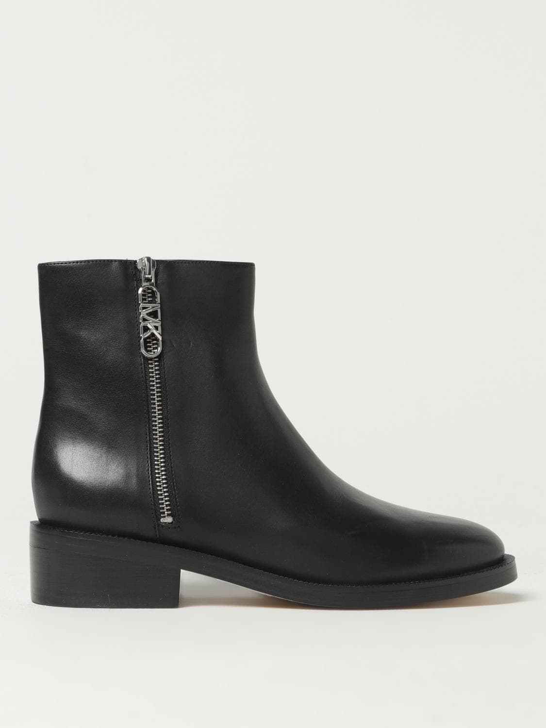Michael Kors Regan leather boots with MK slider · 7½