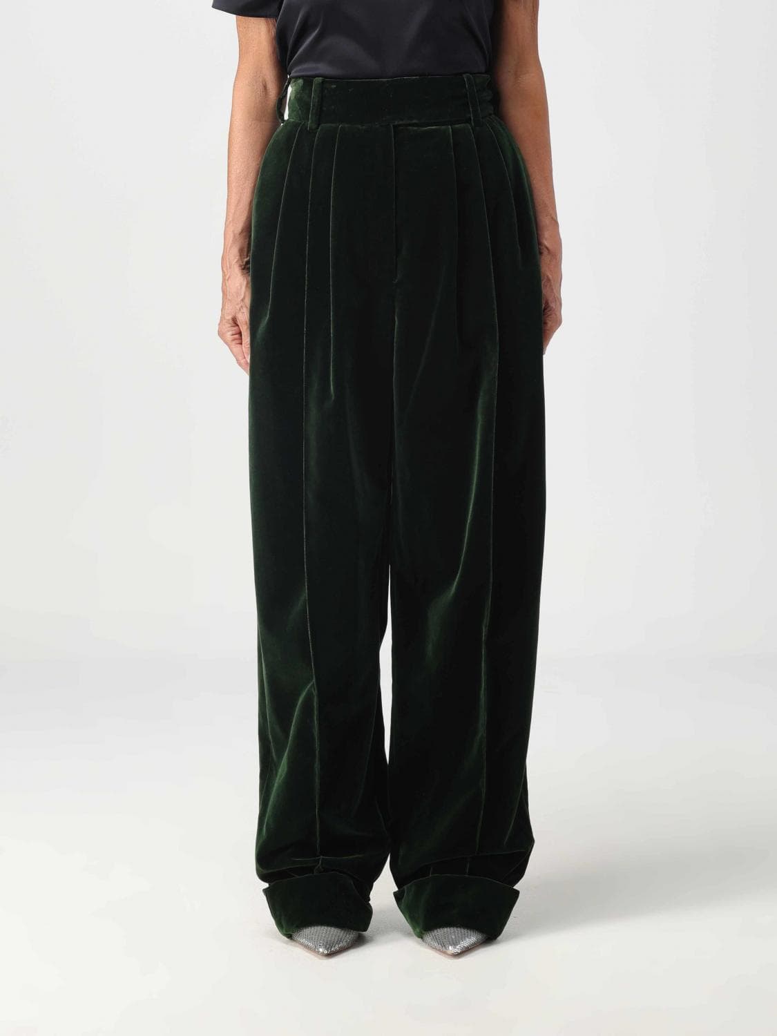 Alexandre Vauthier Pants Woman color Green