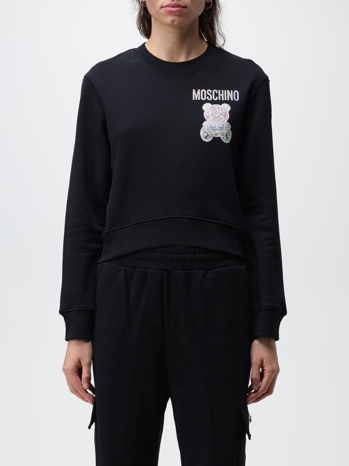 Moschino Couture jersey sweatshirt with logo