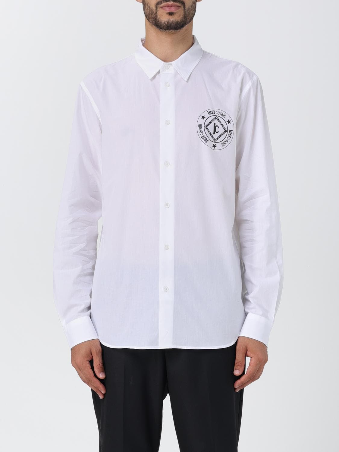 Just Cavalli Shirt Men color White