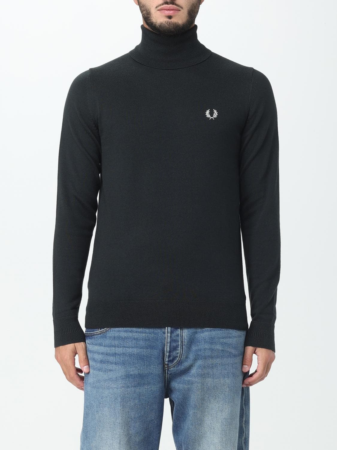 Fred Perry Sweater Men color Green · XL