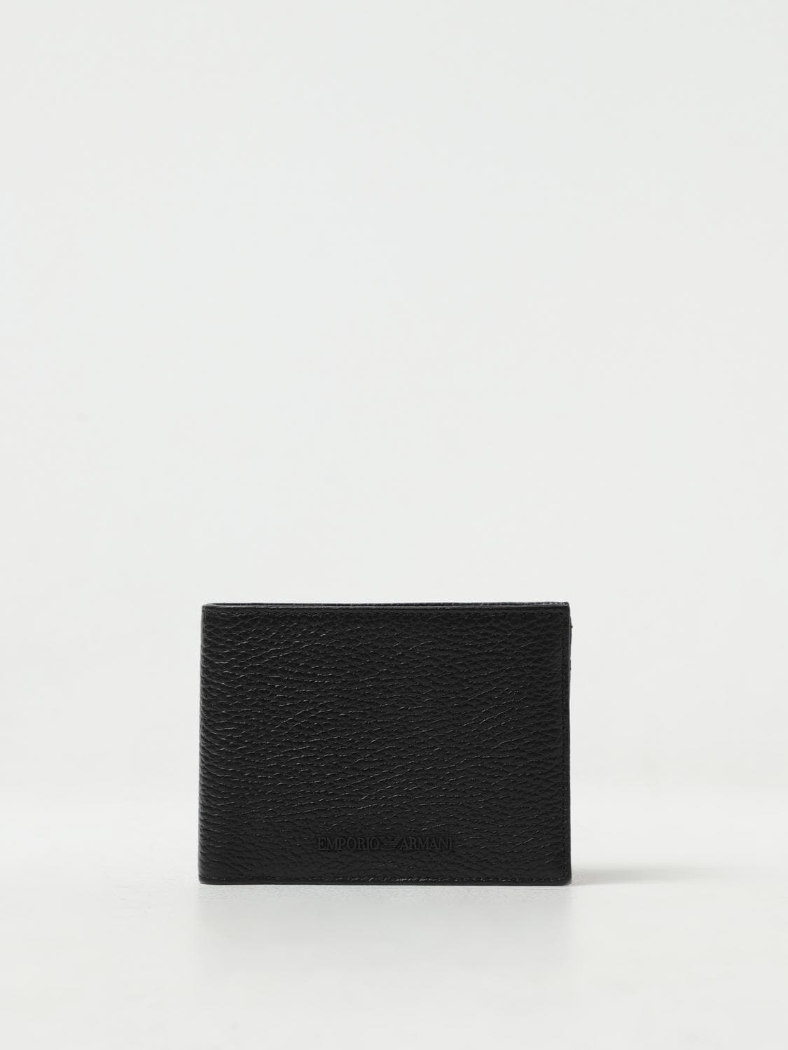 Emporio Armani 2-piece set wallet in hammered leather · OS