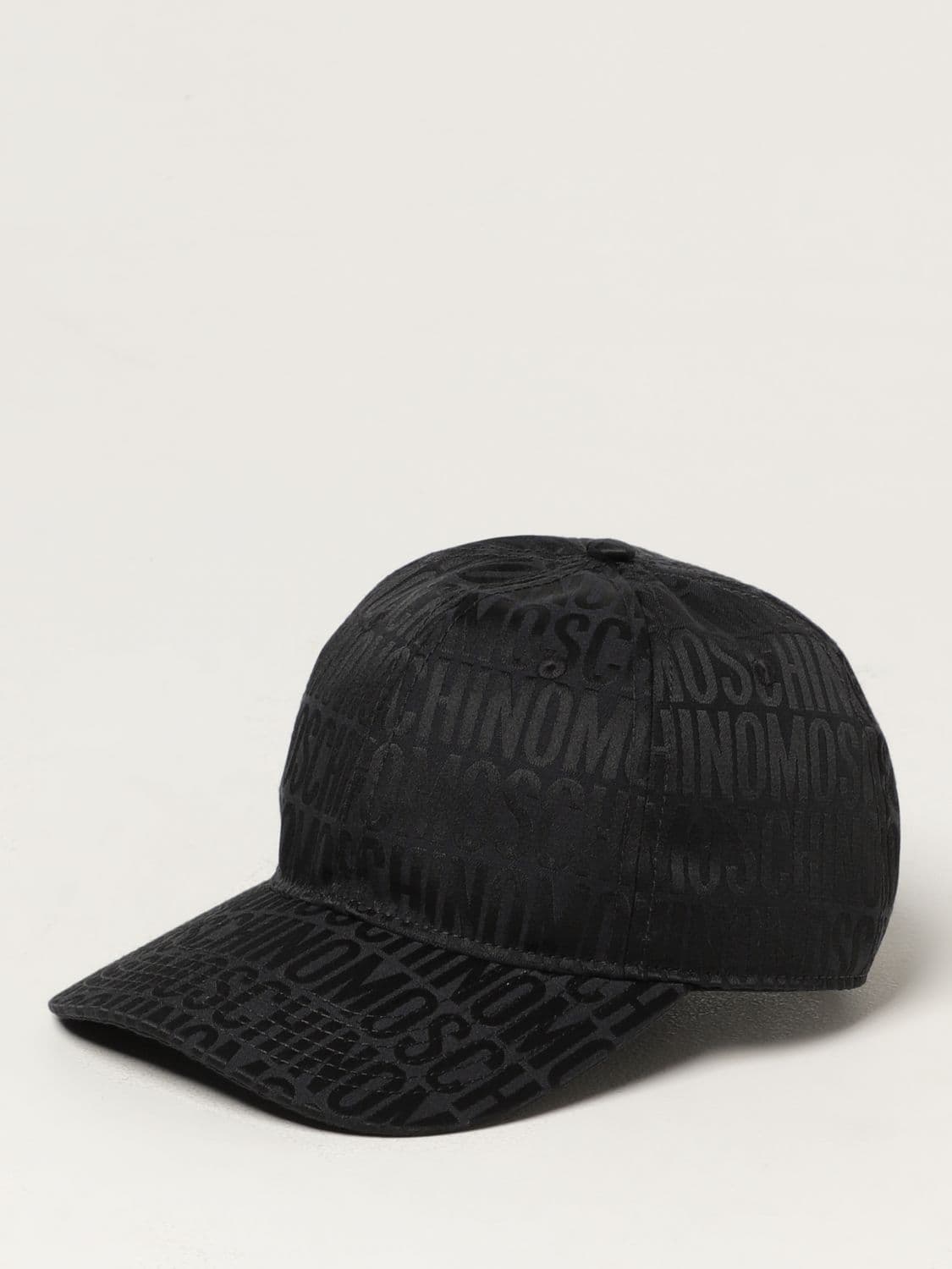Moschino Couture Cotton Blend Hat with Jacquard Logo