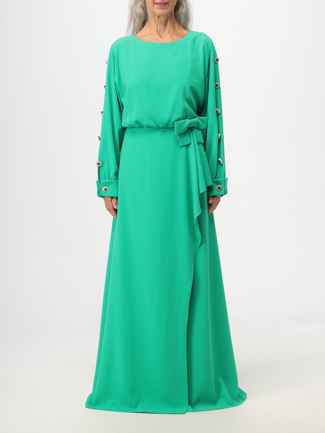Edward Achour Paris Dress Woman color Green · 42
