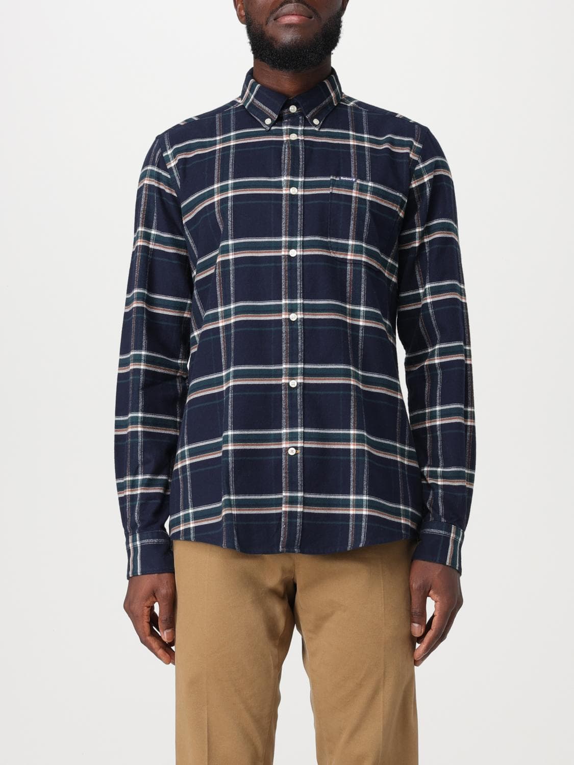 Barbour Shirt Men color Grey