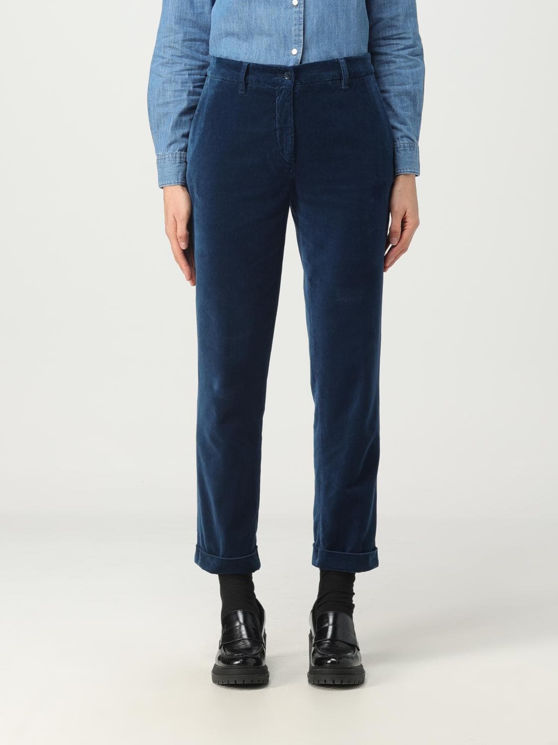 Aspesi Pants Woman color Teal · 42