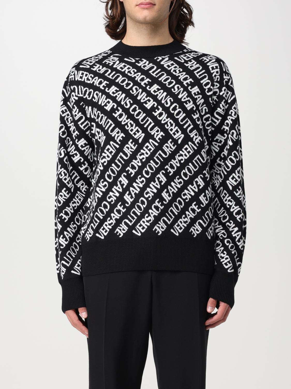 Versace Jeans Couture Sweater Men color Black