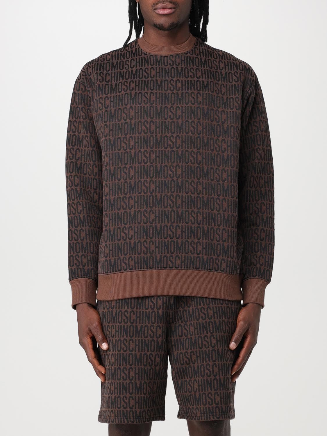 Moschino Couture Sweatshirt Men color Brown