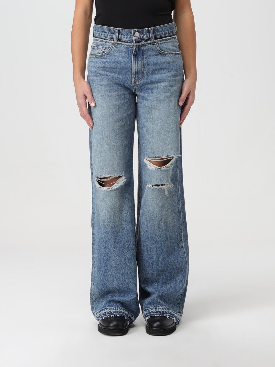 Amiri Jeans Woman color Blue