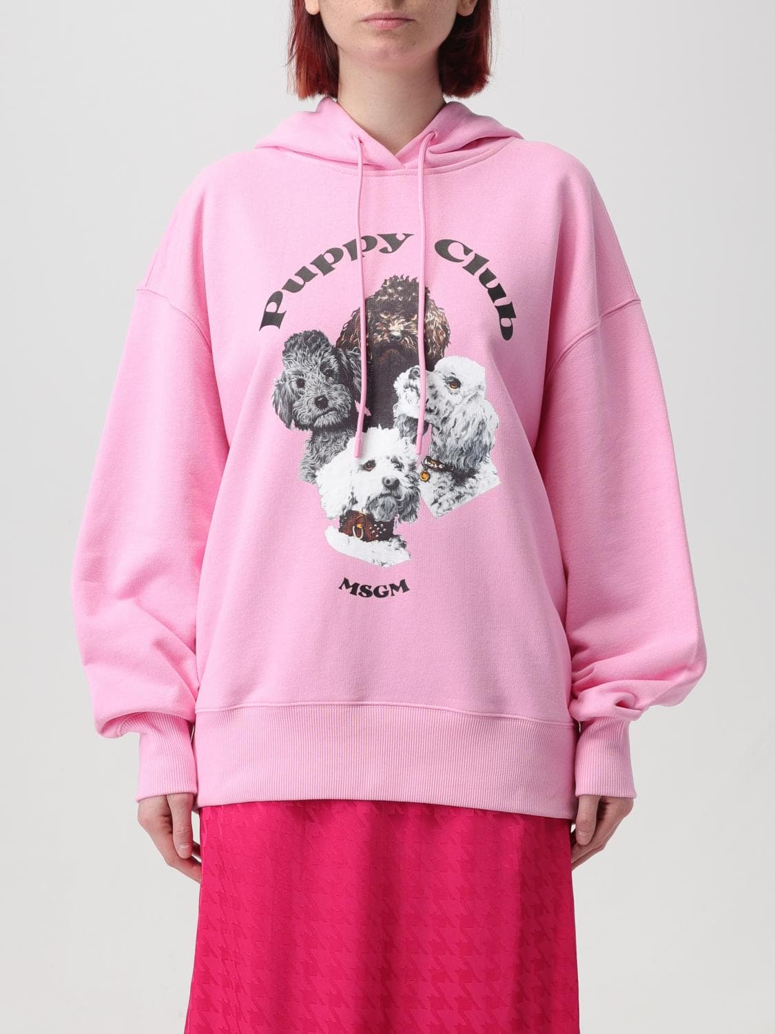 Msgm sweatshirt in jersey with print