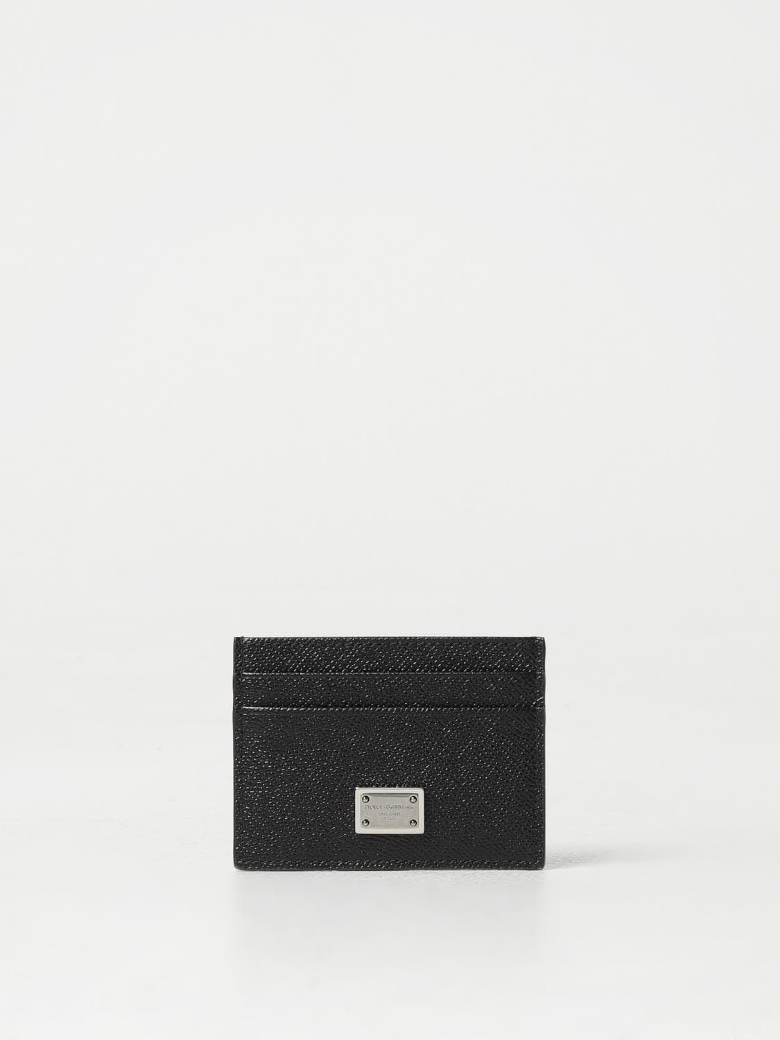 Dolce & Gabbana Credit Card Holder in Grained Leather
