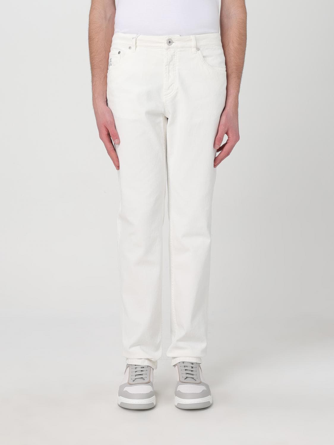 Brunello Cucinelli Jeans Men color White
