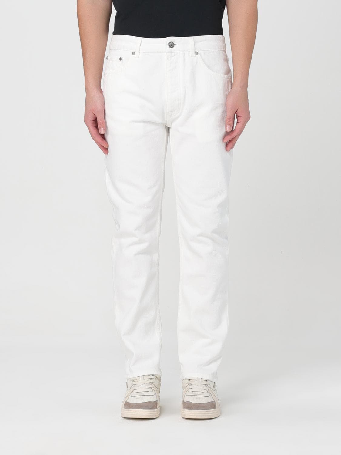 Palm Angels Jeans Men color White
