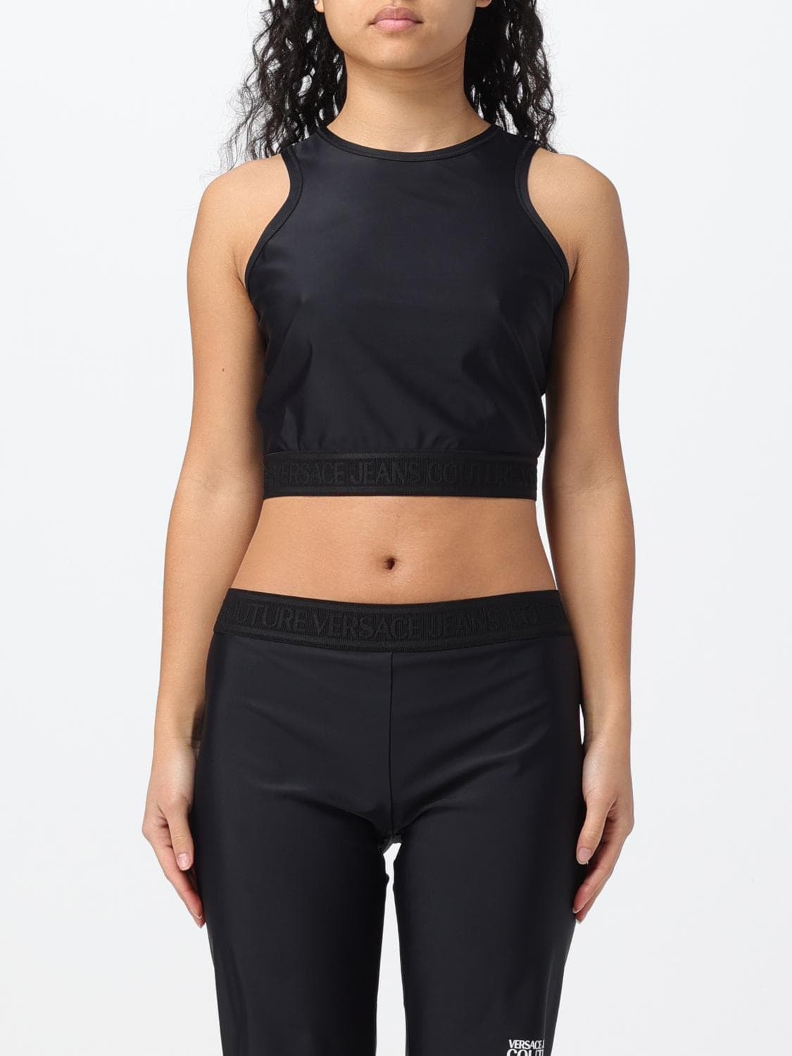 Versace Jeans Couture Top Woman color Black