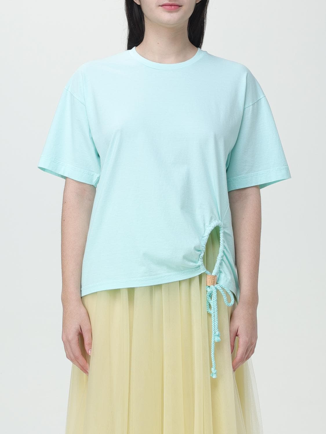 Forte Forte T-Shirt Woman color Gnawed Blue · 1