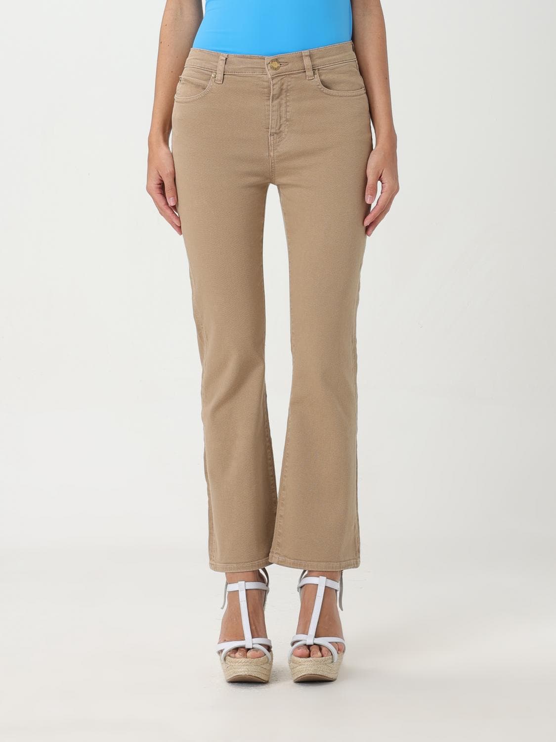 Pinko Jeans Woman color Beige