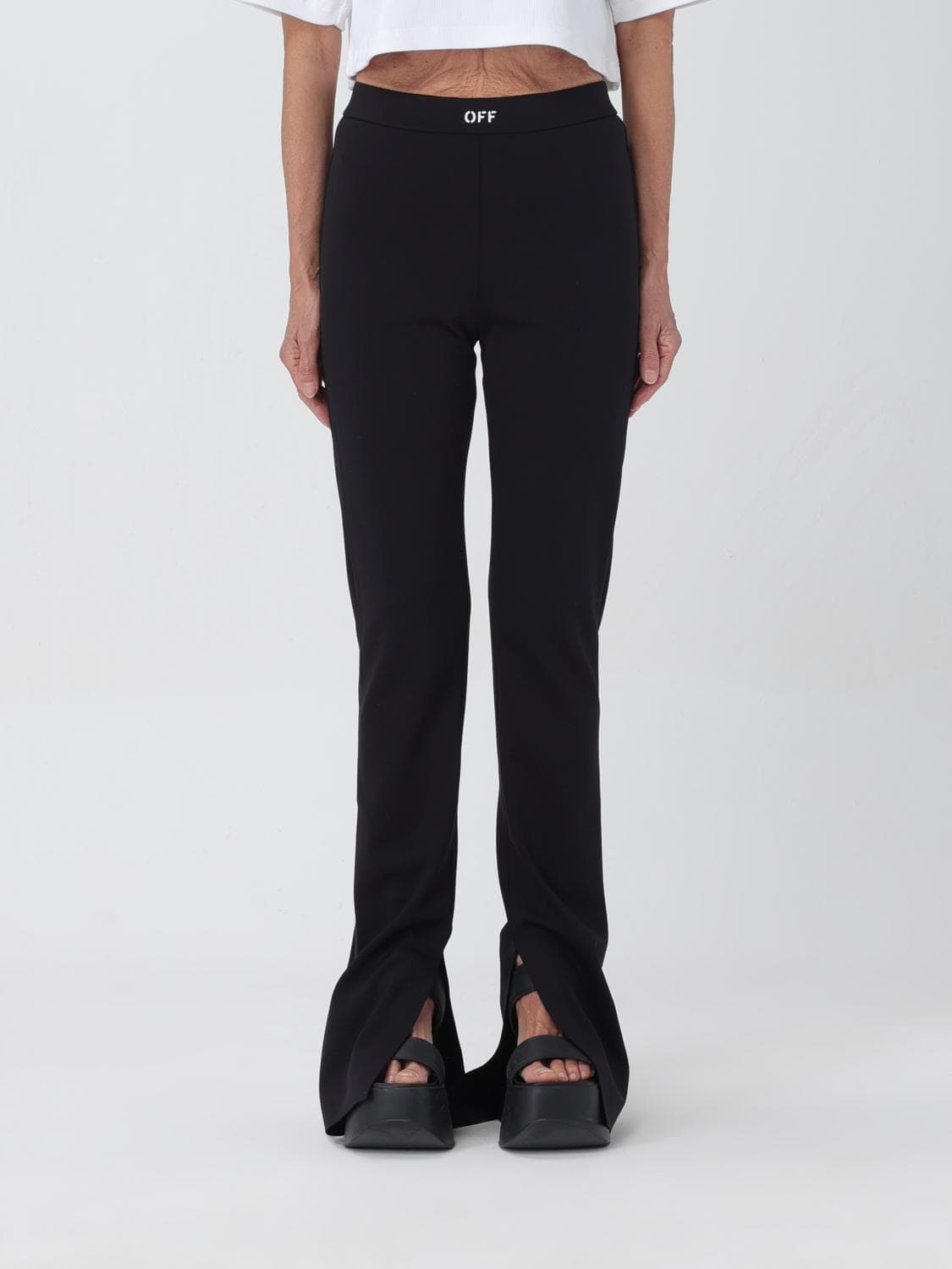 Off-White Pants Woman color Black
