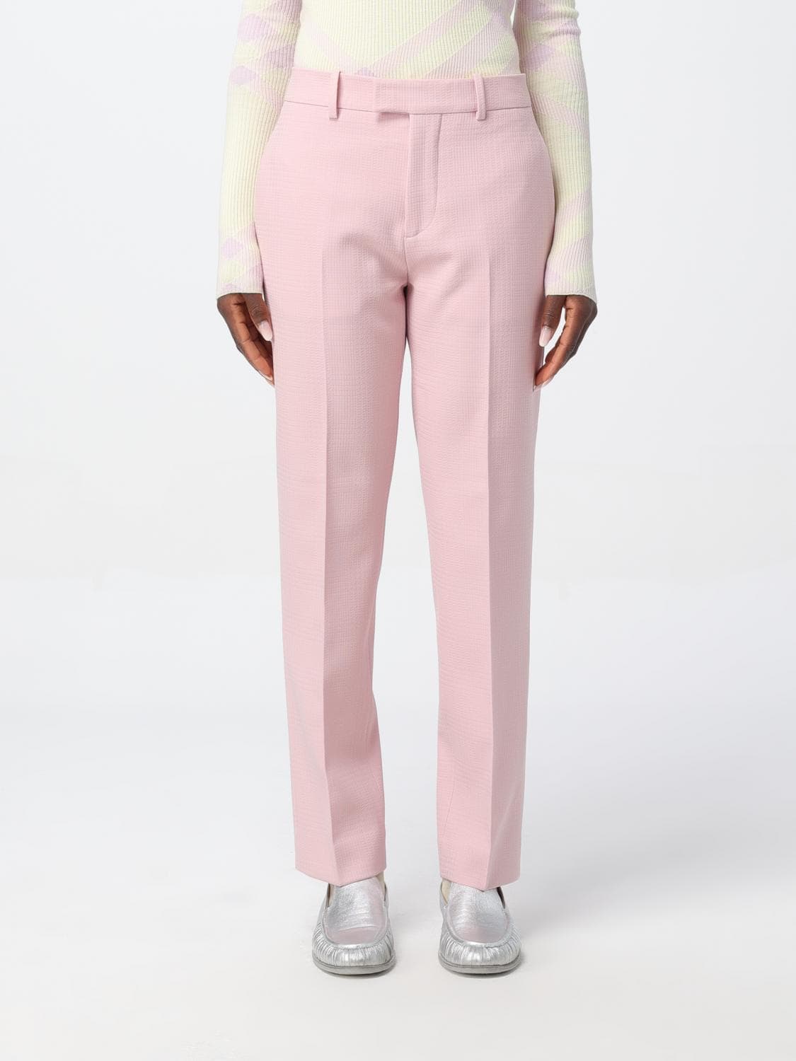 Burberry Pants Woman color Pink