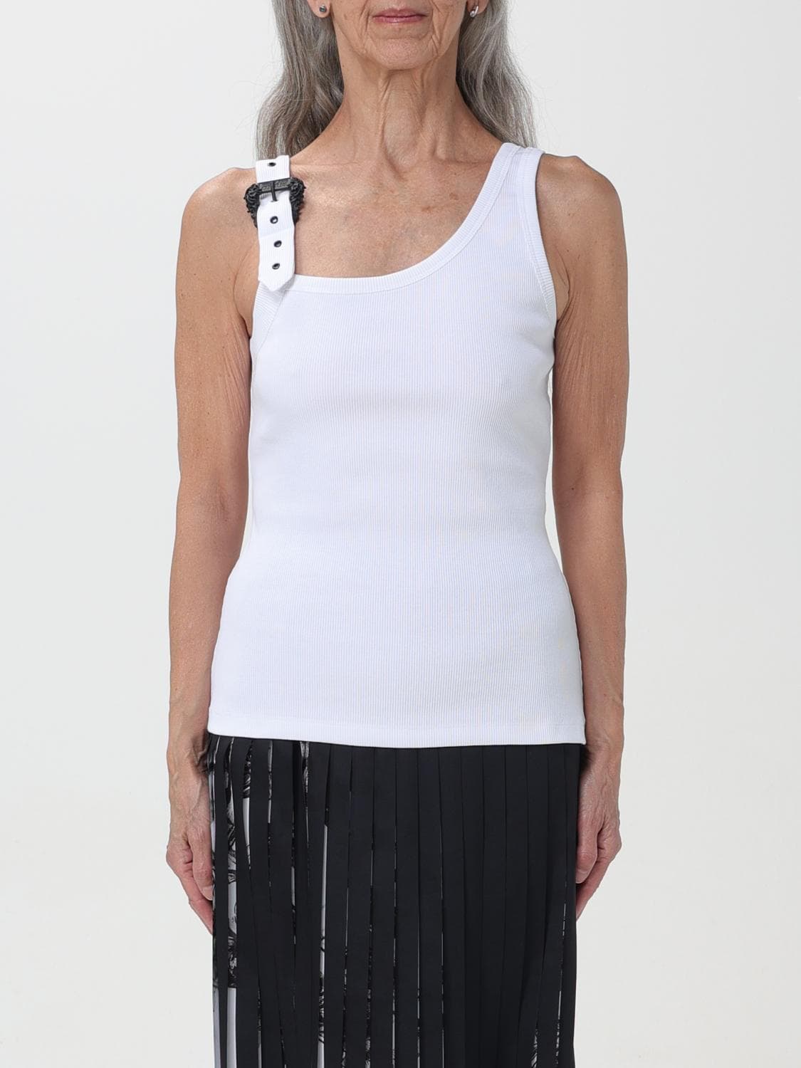 Versace Jeans Couture Top Woman color White