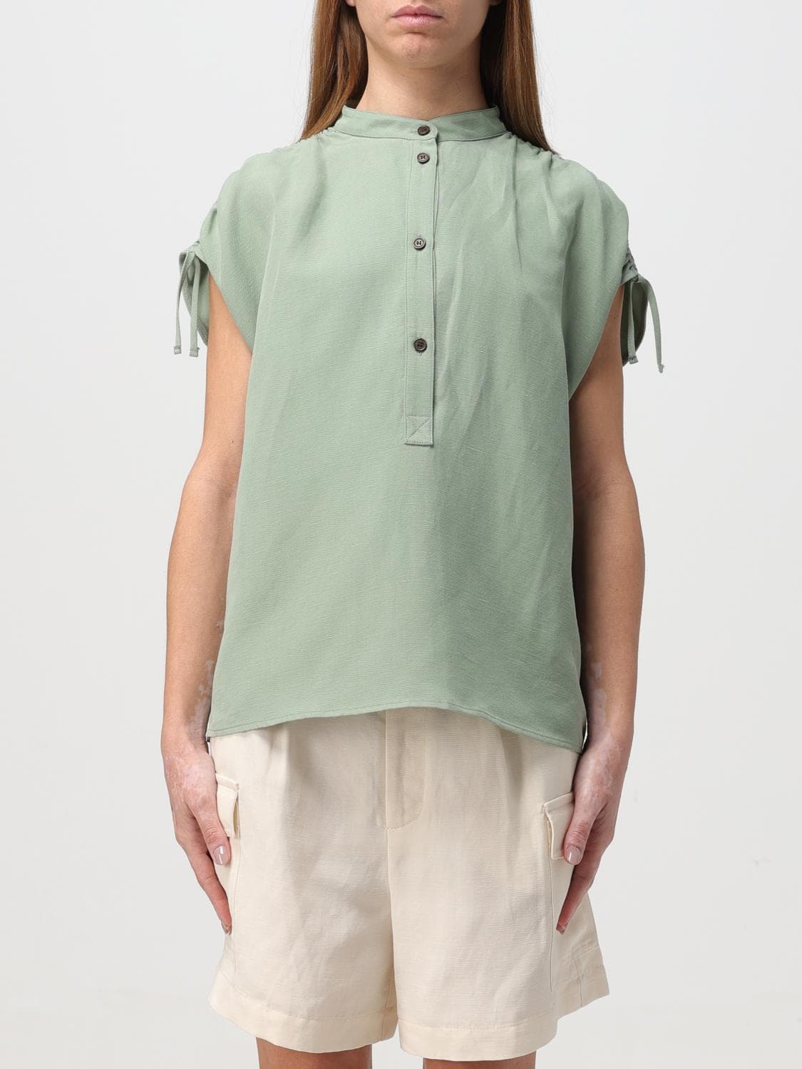Woolrich Shirt Woman color Sage · XS