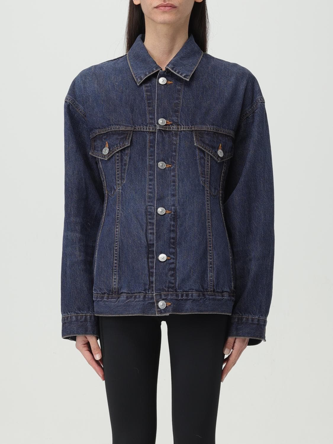 Balenciaga Jacket Woman color Indigo · 36