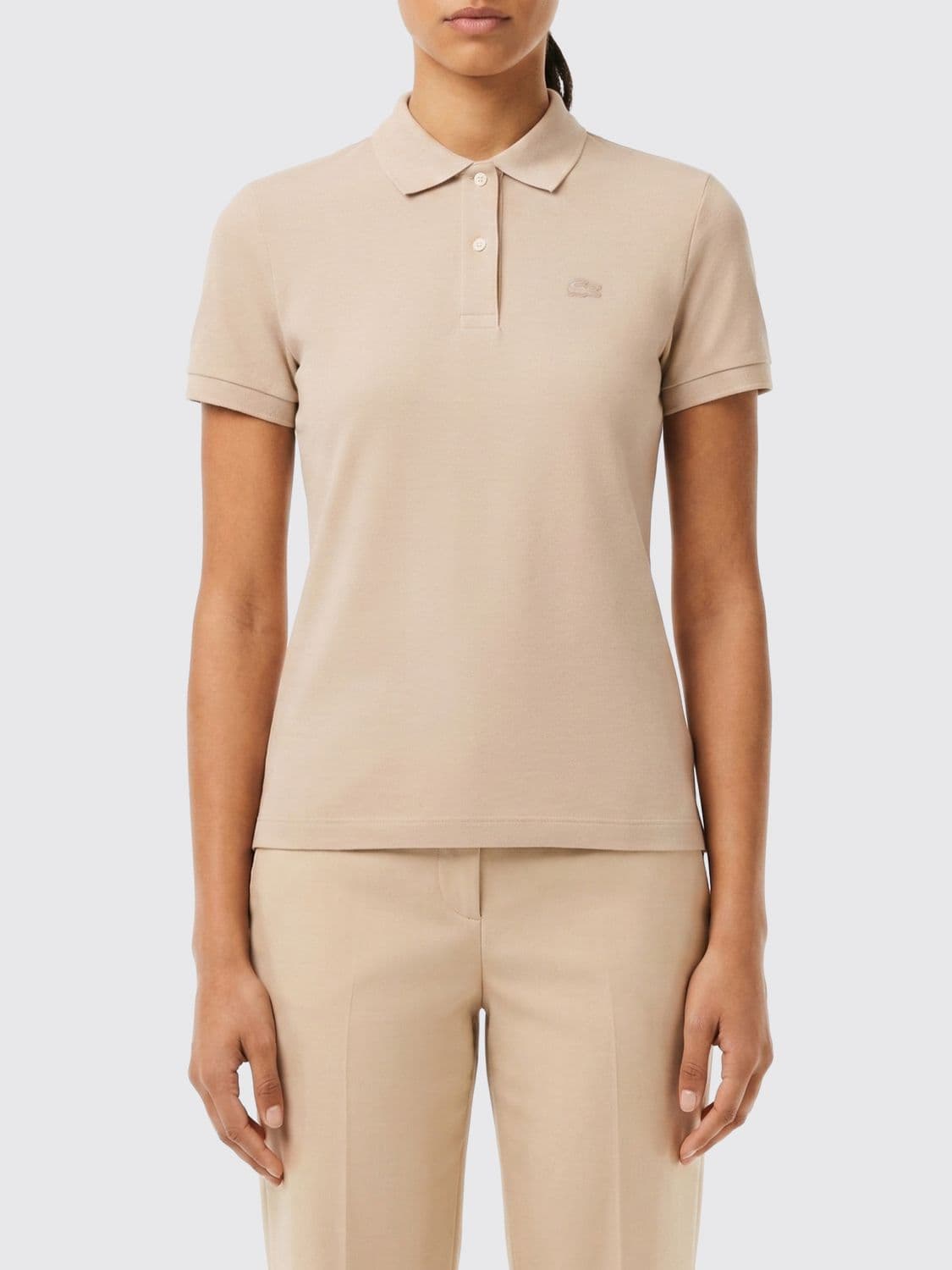 Lacoste Polo Shirt Woman color Beige