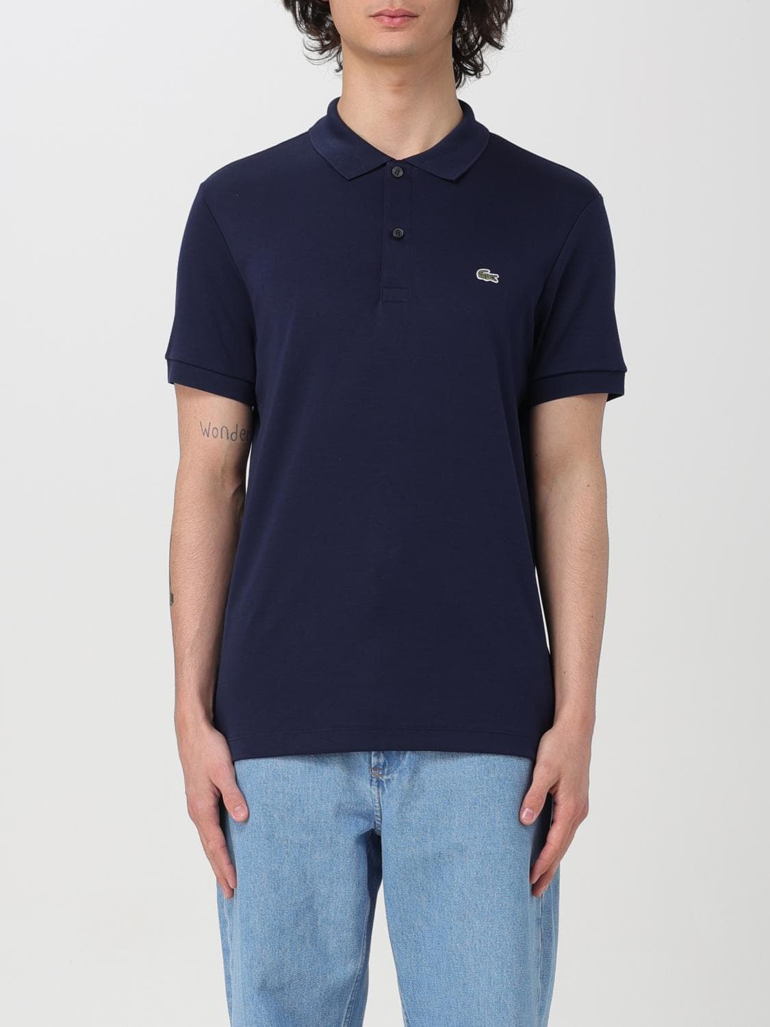 Lacoste Polo Shirt Men color Navy
