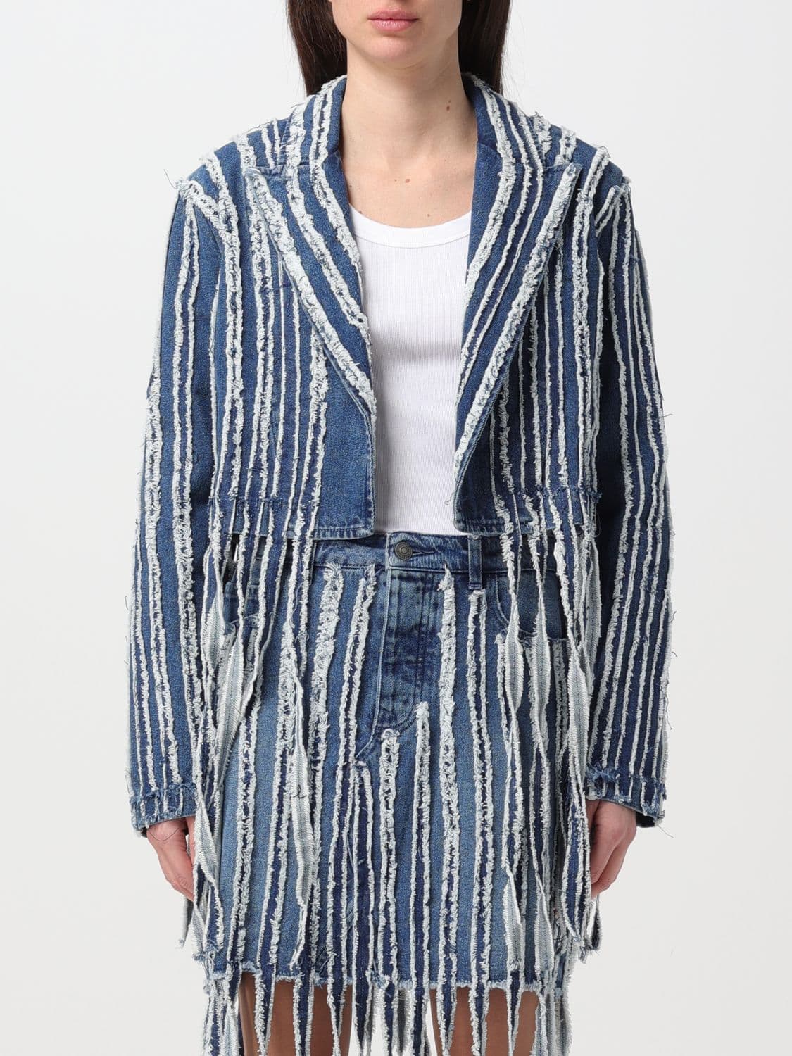 Actitude Twinset Jacket Woman color Denim