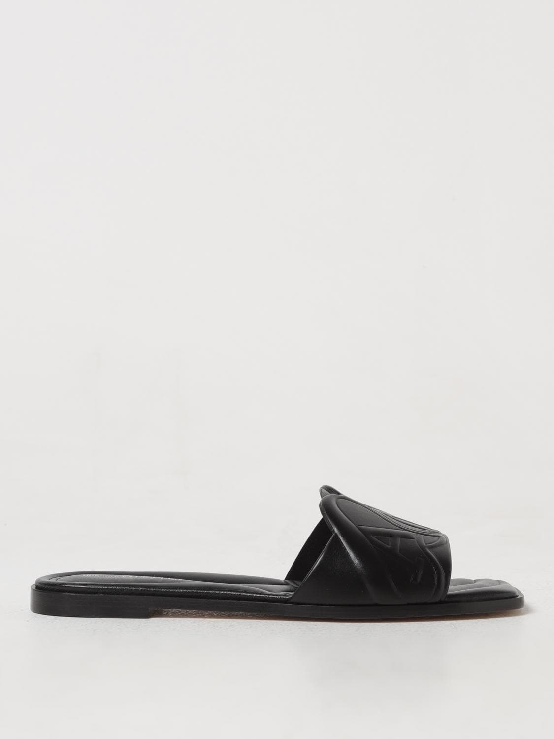 Mcqueen Heeled Sandal Woman color Black
