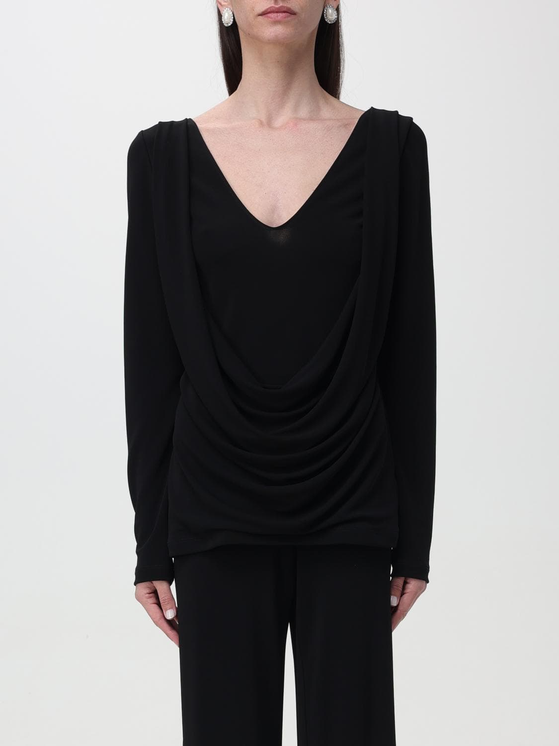 Alberta Ferretti Top Woman color Black