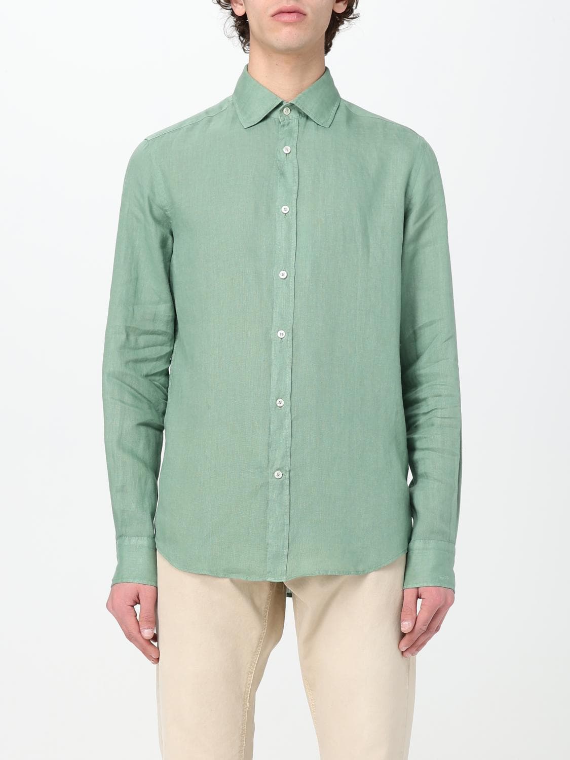 Paul & Shark Shirt Men color Green
