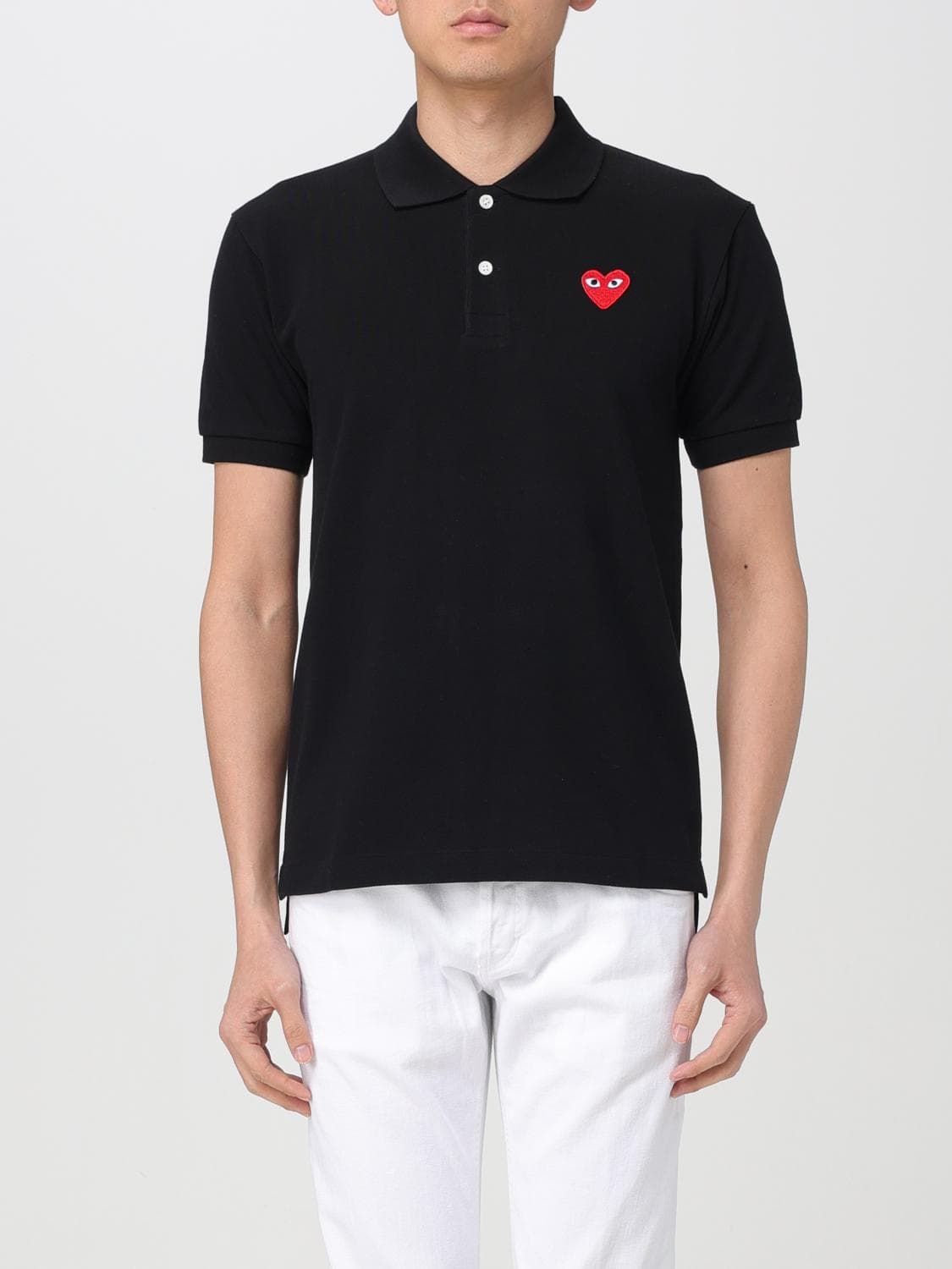Comme Des Garçons Play Polo Shirt Men color Black