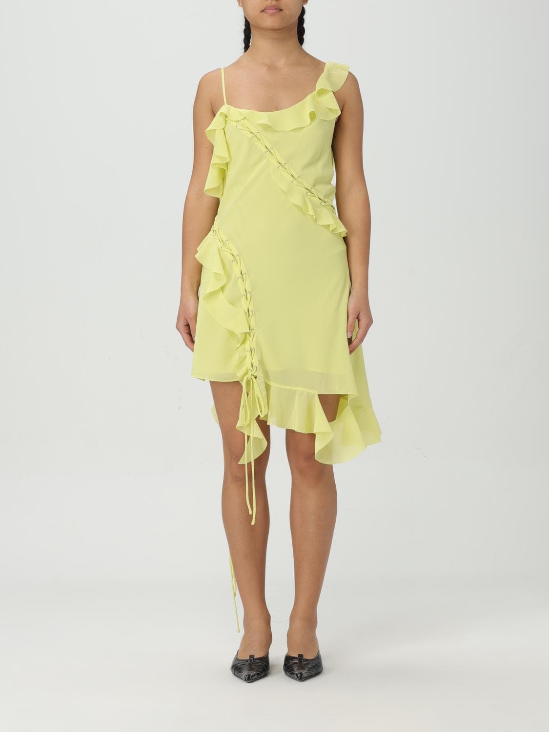 Acne Studios Dress Woman color Yellow · 36