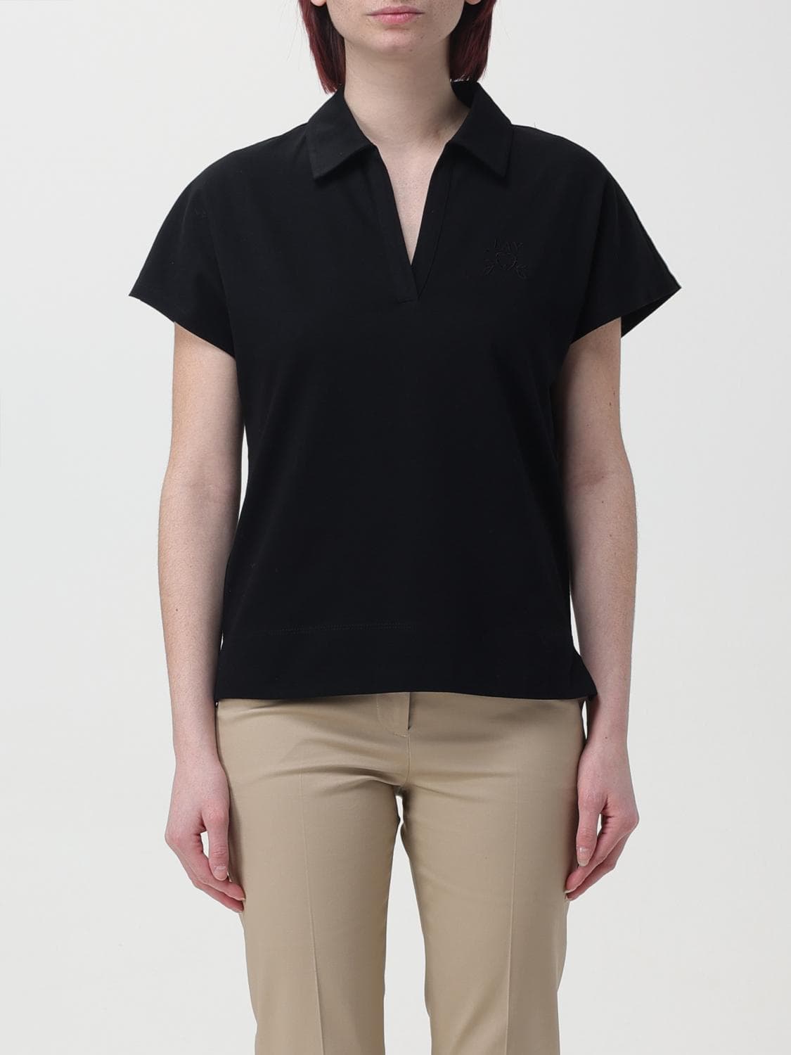 Fay Polo Shirt Woman color Black