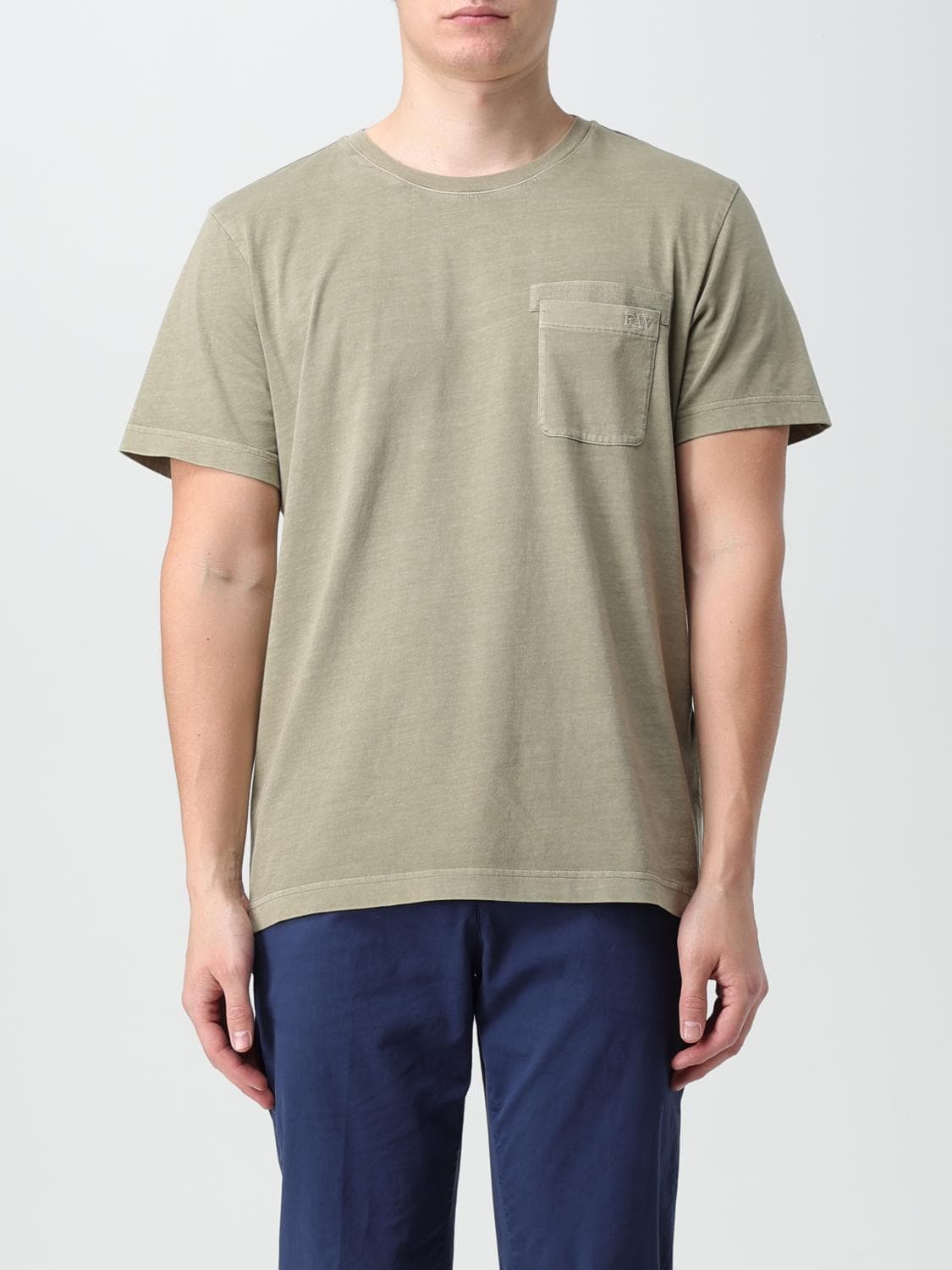 Fay T-Shirt Men color Green · S