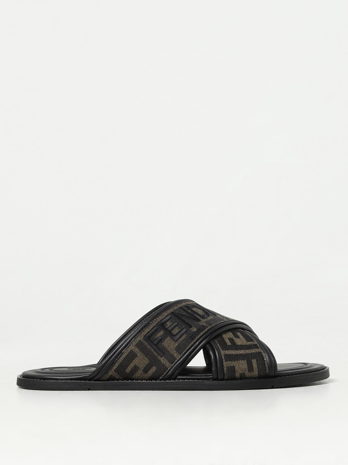 Fendi Sandals Men color Brown