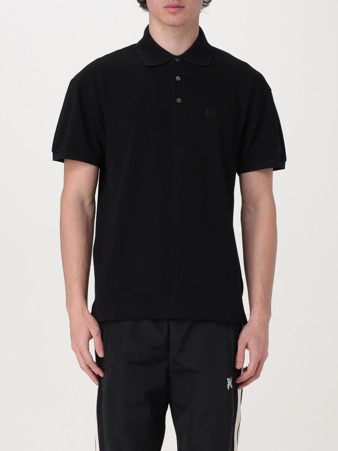 Palm Angels Polo Shirt Men color Black
