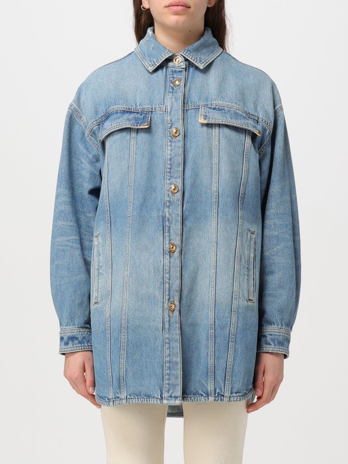 Palm Angels Jacket Woman color Blue