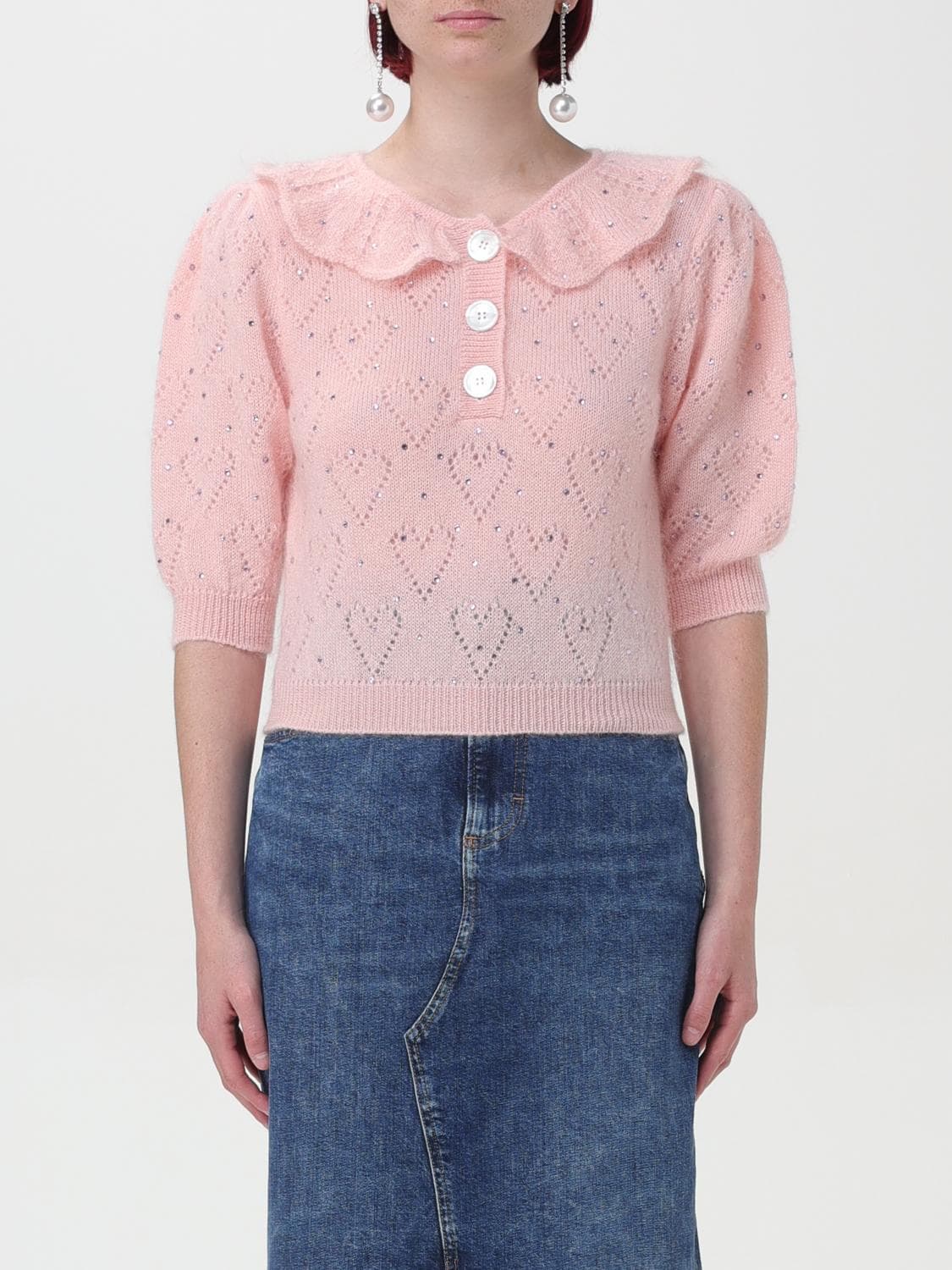 Alessandra Rich Sweater Woman color Pink