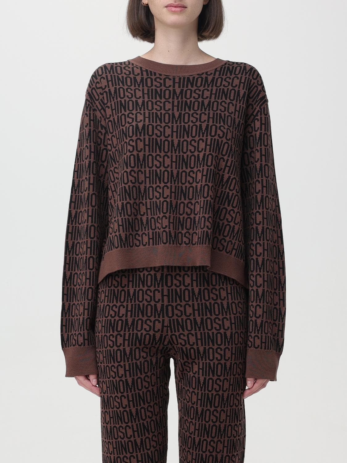 Moschino Couture Sweater Woman color Brown