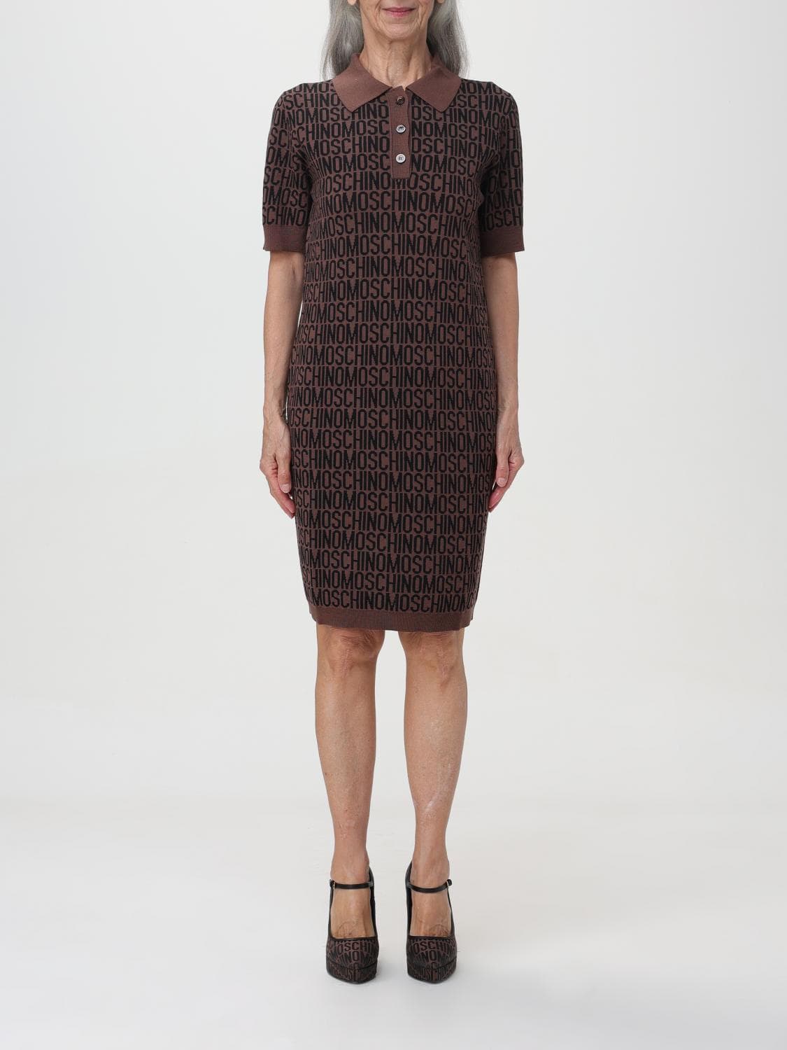 Moschino Couture Dress Woman color Brown