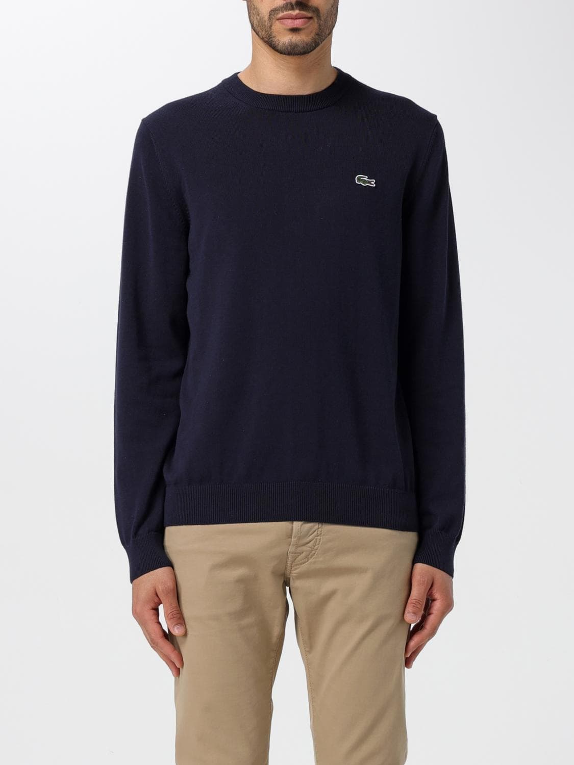 Lacoste Sweater Men color Blue