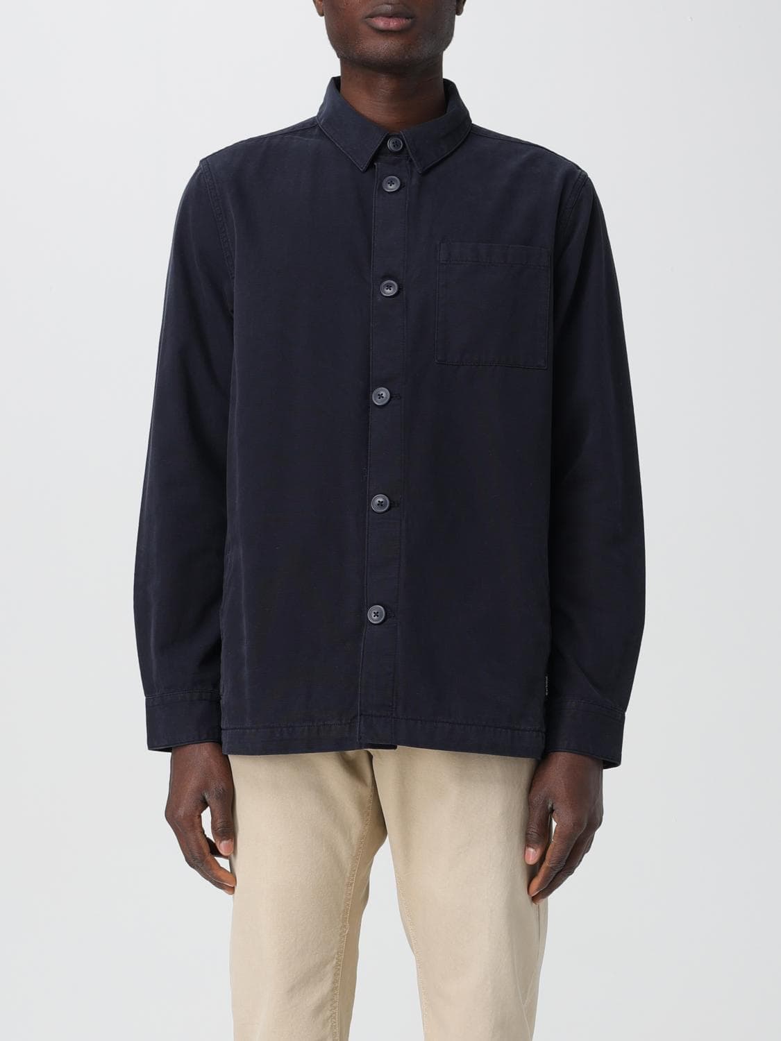 Barbour Jacket Men color Blue