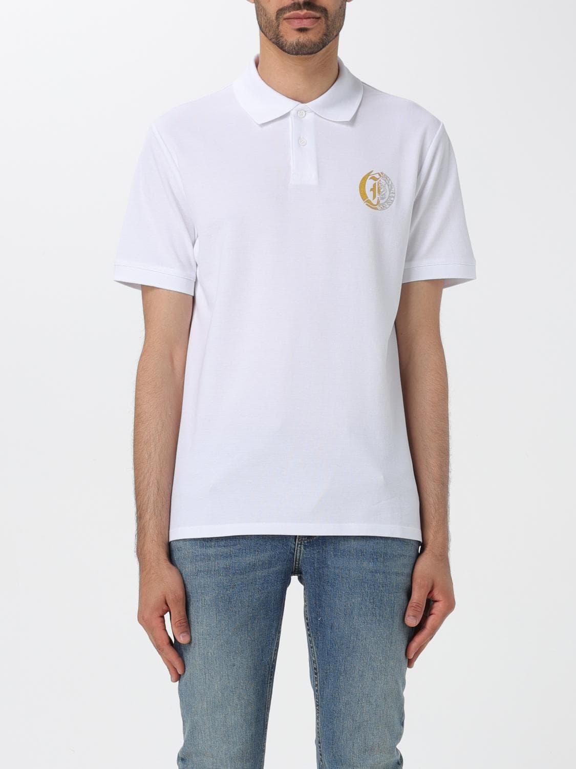 Just Cavalli Polo Shirt Men color White
