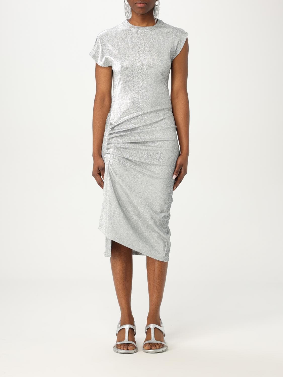 Rabanne Dress Woman color Silver